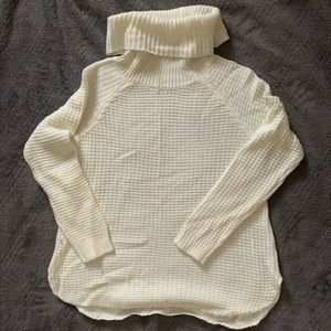 Cream Turtleneck Sweater